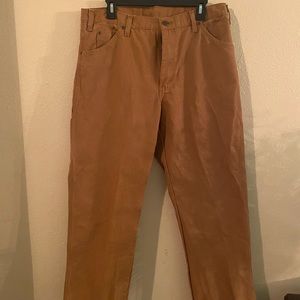 Dickies Relaxed Fit Straight Leg Carpenter Duck Pants, Brown Duck